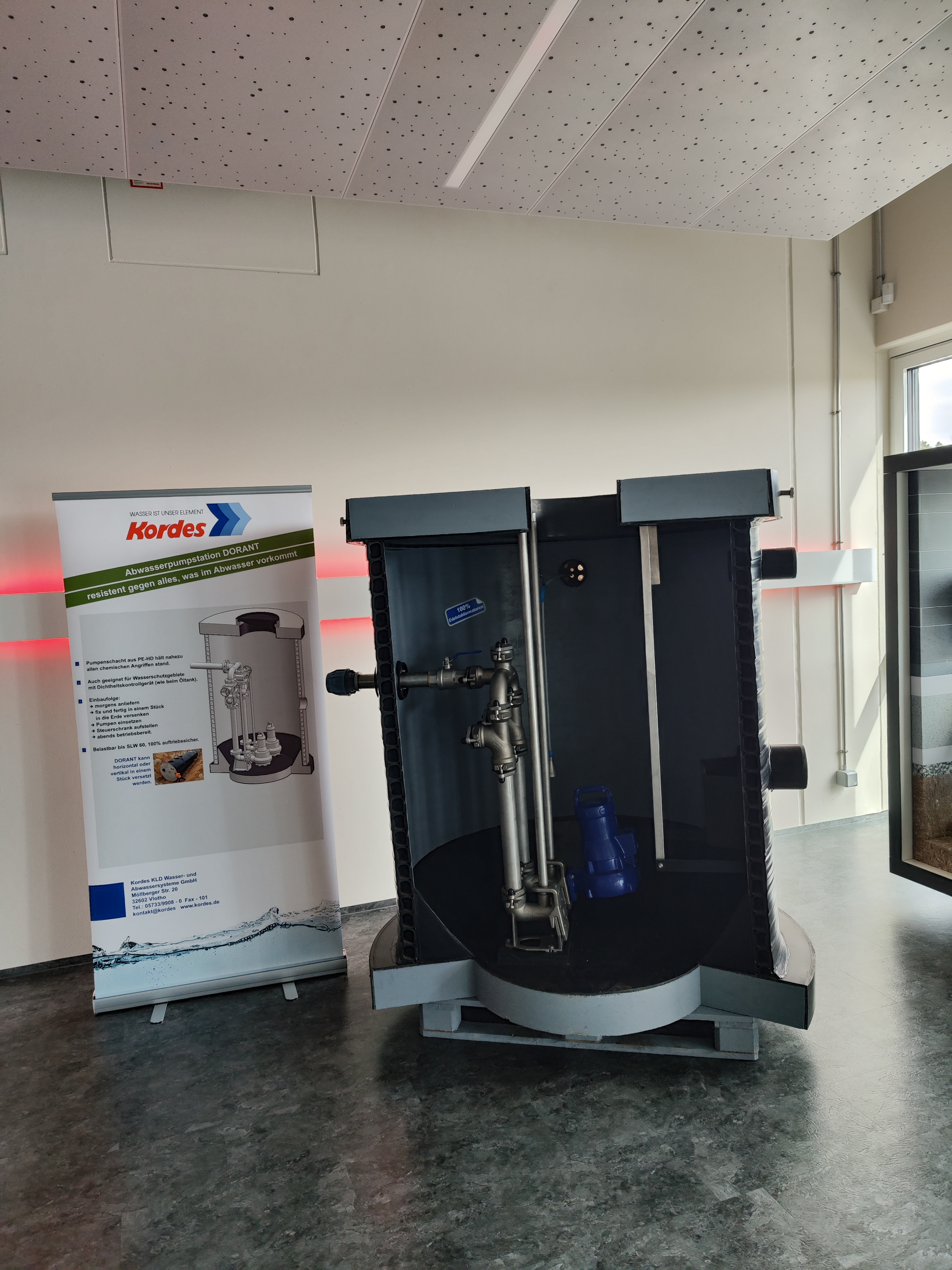 Fachvortrag Abwasserpumpwerke HTI Fachwelten Röttenbach Messemodell Dorant